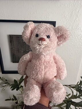 Omega Pink Plush Toy Bear with Branded Tag
